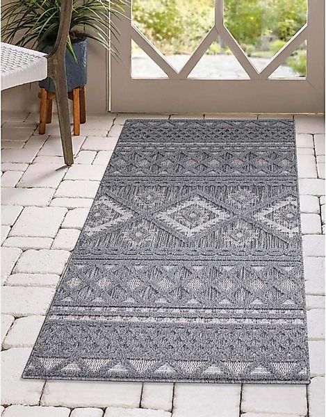 Carpet City Teppich »In-& Outdoorteppich Santorini 435, 3D-Effekt, Boho-Loo günstig online kaufen