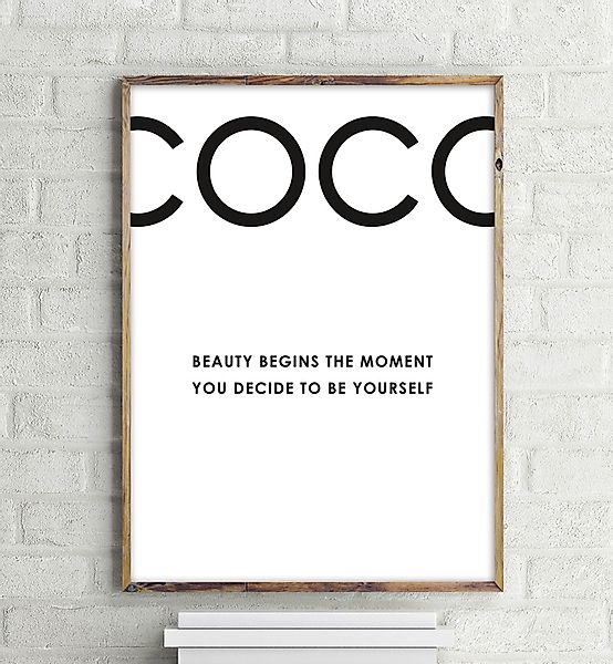 Close Up Poster Coco Kunstdruck Beauty günstig online kaufen