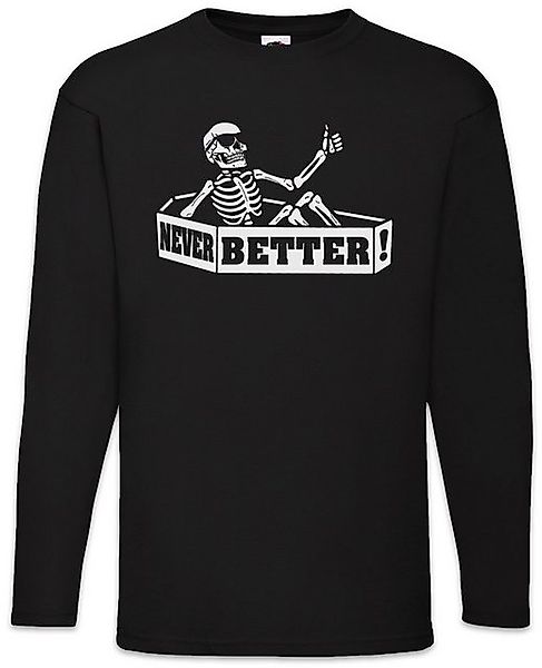 Urban Backwoods Langarmshirt Never Better Coffin Langarm T-Shirt Skeleton S günstig online kaufen