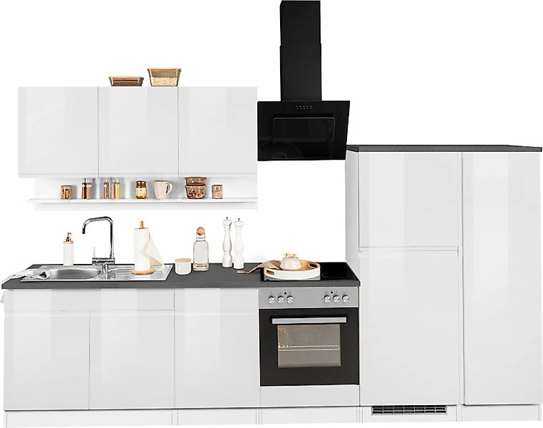 HELD MÖBEL Küchenzeile "Virginia", Breite 320 cm, wahlweise mit E-Geräten günstig online kaufen