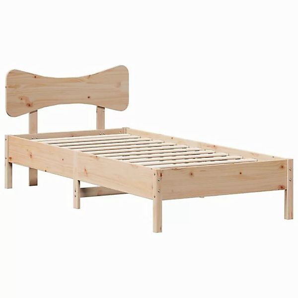 vidaXL Bett Massivholzbett ohne Matratze 75x190 cm Kiefernholz günstig online kaufen