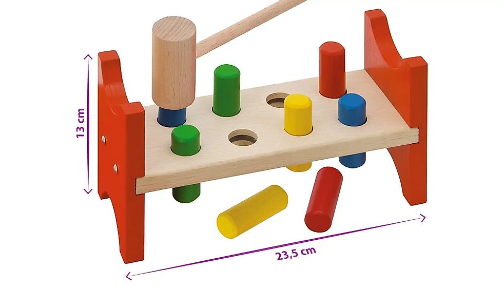Eichhorn Klopfbank   ¦ mehrfarbig ¦ Holz,Massivholz Baby > Spielen > Lernsp günstig online kaufen
