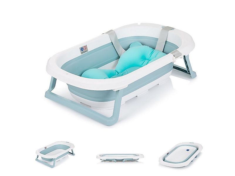 Chipolino Babybadewanne Babywanne Isla mit Badekissen, mit Badekissen faltb günstig online kaufen