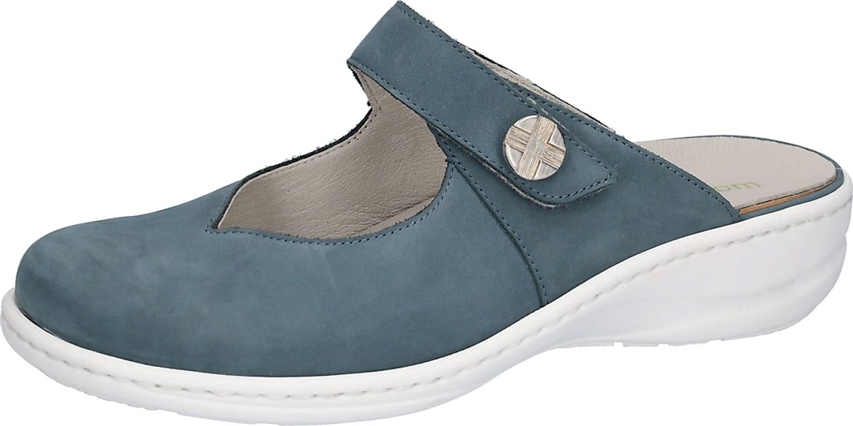 Waldläufer Clog "HERIA" Hausschuh, Sommerschuh, Klettschuh in Komfortweite günstig online kaufen