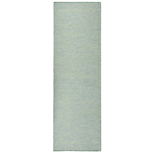 vidaXL Outdoorteppich Flachgewebe 80x250 Cm Türkis 1123970 günstig online kaufen