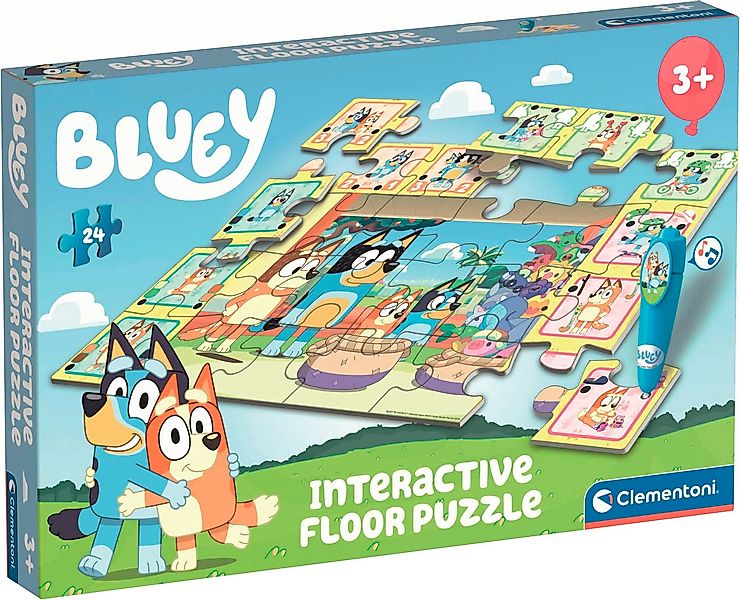 Clementoni® Puzzle Quiz-Bodenpuzzle - Bluey, 24 Puzzleteile, Made in Europe günstig online kaufen