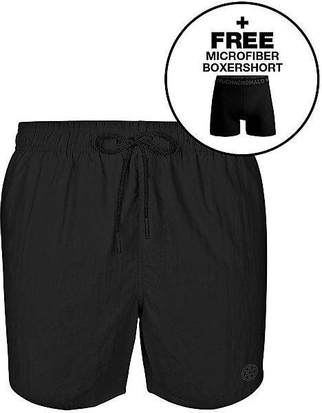 Muchachomalo Solid Badeshorts Schwarz - Größe M günstig online kaufen