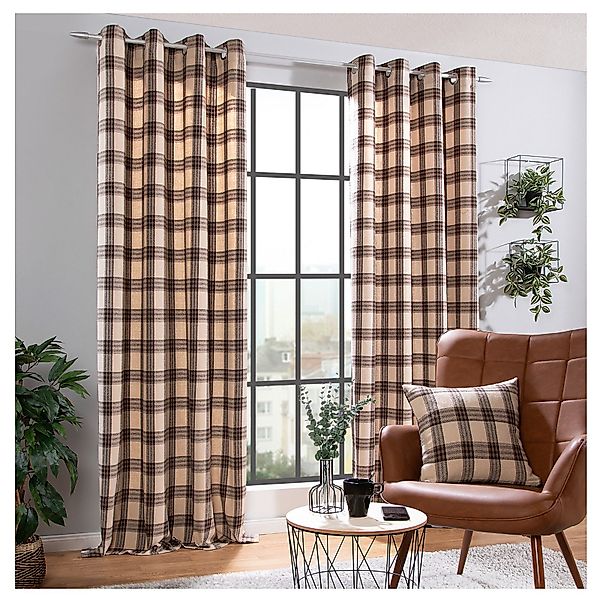 heimtexland Vorhang Dekoschal Wolle Tartan Karo günstig online kaufen