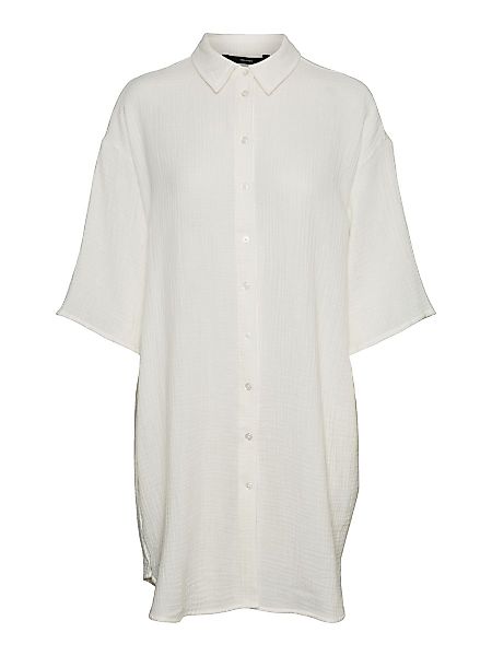 VERO MODA Langes Oversize Hemd Damen White günstig online kaufen