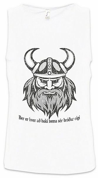 Urban Backwoods Tanktop Viking Head II Ärmelloses T-Shirt Krieger Warrior R günstig online kaufen