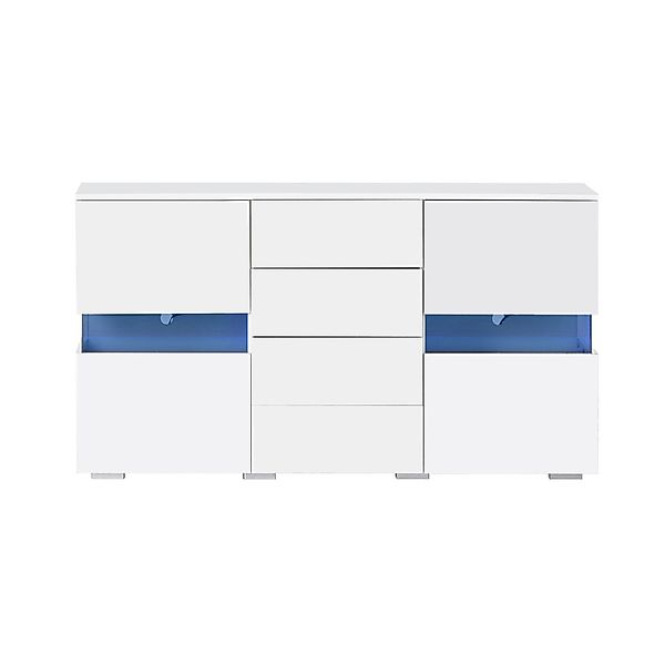 DOPWii Sideboard Hochglanz Weiß Sideboard,Lagerung Schrank, günstig online kaufen