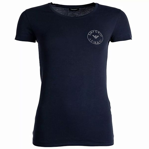 Emporio Armani T-Shirt Damen T-Shirt - ESSENTIAL STUDS LOGO, Rundhals günstig online kaufen
