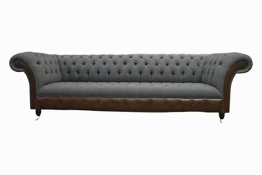 JVmoebel Sofa Englische Chesterfield Luxus Textil Sofa 4 Sitzer Sofa Polste günstig online kaufen