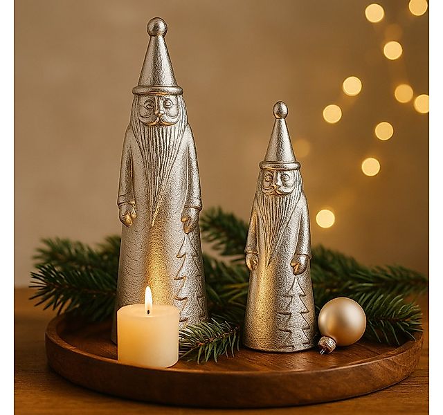 Marrakesch Orient & Mediterran Interior Dekofigur Dekofiguren Santa Silber günstig online kaufen