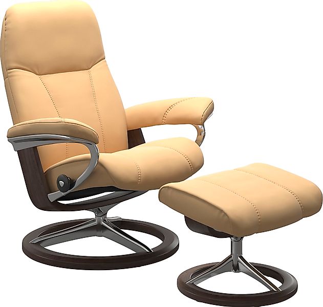 Stressless "Consul" Set, Relaxsessel mit Hocker, mit Hocker, mit Signature günstig online kaufen