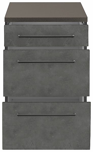 KOCHSTATION "KS-Tulsa" 50 cm breit, 1 Schubkasten, 2 große Auszüge, Metallg günstig online kaufen