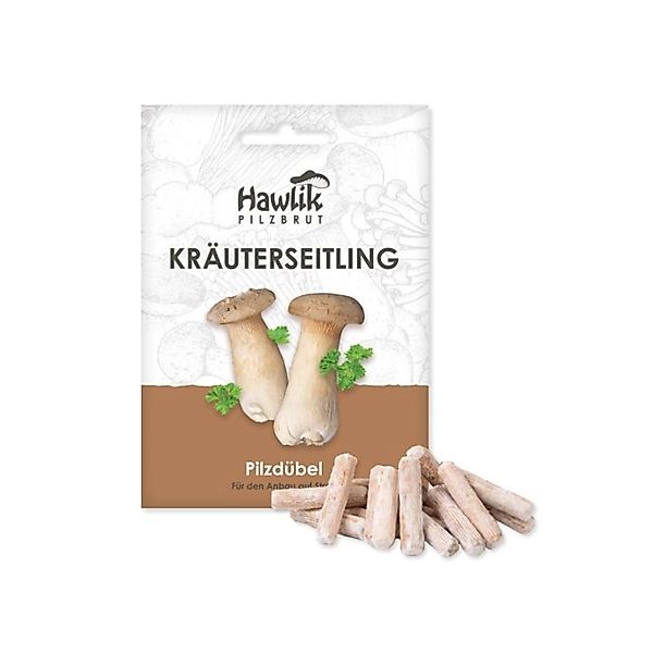 Hawlik Pilzbrut Myzel Dübelbrut Kräuterseitling für Pilzzucht im Garten auf günstig online kaufen