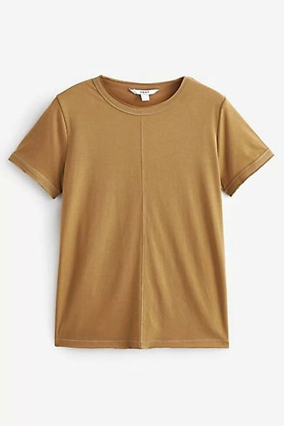 Next T-Shirt T-Shirt mit unversäumtem Saum, Kurzgröße (1-tlg) günstig online kaufen