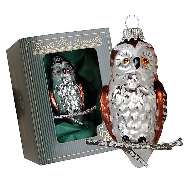 Krebs Glas Lauscha Christbaumschmuck Glasfigur - Mick, die kleine Eule - in günstig online kaufen