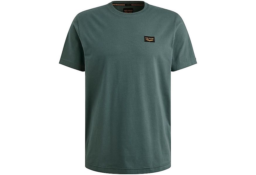 PME LEGEND T-Shirt - lässiges T-Shirt in Unifarbe mit Logo-Patch günstig online kaufen