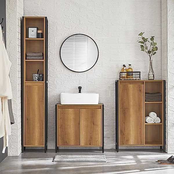 SoBuy Hochschrank BZR62 Badregal Badschrank Badmöbel günstig online kaufen