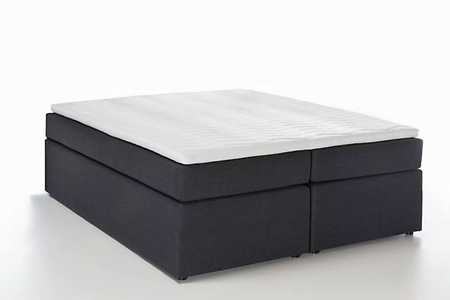 Möbelfreude Boxspringbett Boxspringbett Bella Anthrazit 200x220 cm H2, Anth günstig online kaufen