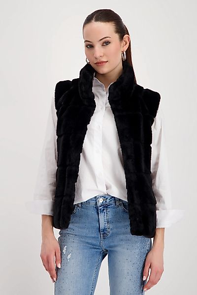 Monari Fellimitatweste "Weste Basic fake fur", Mit Rundhalsausschnitt mit S günstig online kaufen