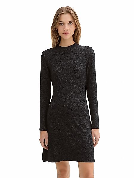 TOM TAILOR Denim Strickkleid Ohne Taschen in Melange Optik günstig online kaufen