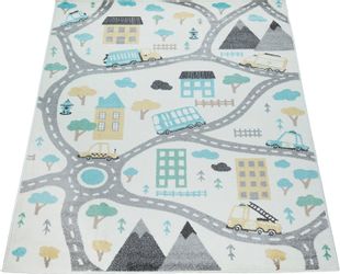 Paco Home Kinderteppich "Nino 885" rechteckig 13 mm Höhe Kurzflor, Straßen- günstig online kaufen