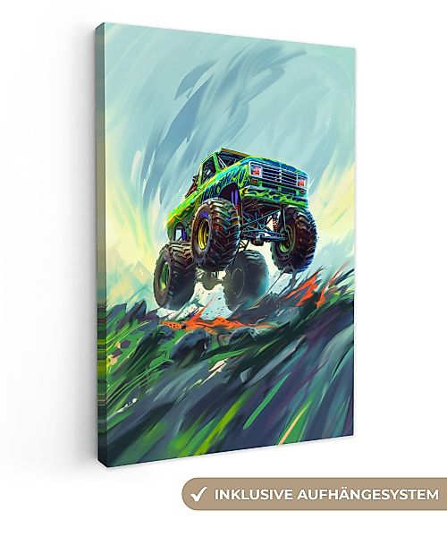 OneMillionCanvasses® Leinwandbild Monstertruck - Auto - günstig online kaufen