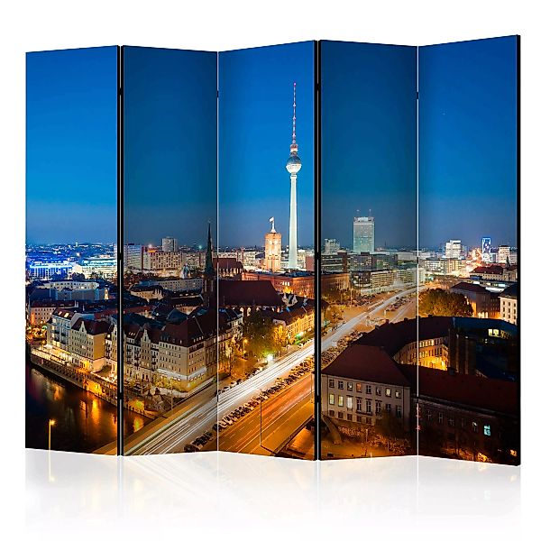 5-teiliges Paravent - Berlin By Night Ii [room Dividers] günstig online kaufen