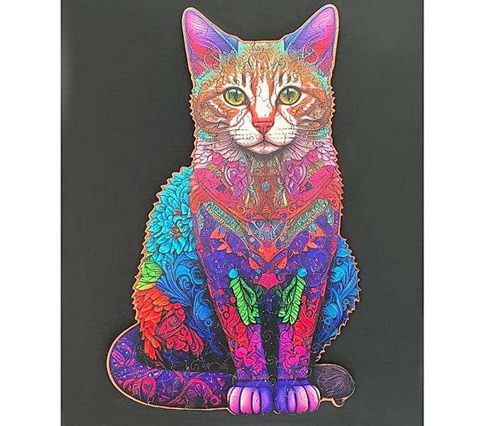 KRUZZEL 3D-Puzzle Katzenpuzzle aus Holz – Kreatives, pädagogisches Spielzeu günstig online kaufen