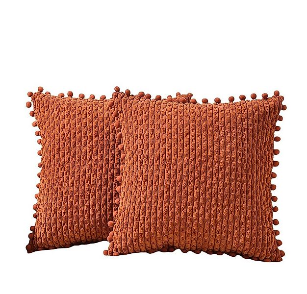 Coonoor Kissenbezüge Sofa Kissenbezug,mit Pompons, (2 Stück), für Weihnacht günstig online kaufen