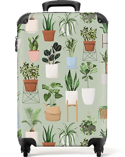 NoBoringSuitcases.com© Hartschalen-Trolley Pflanzen - Grün - günstig online kaufen