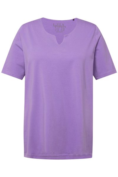 Ulla Popken T-Shirt T-Shirt A-Linie Tunika-Ausschnitt günstig online kaufen