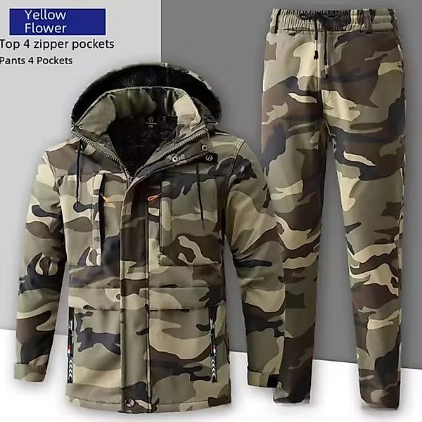 TopGekauft Freizeitanzug Verdickter Camouflage-Arbeitsanzug Herren: Warm, günstig online kaufen