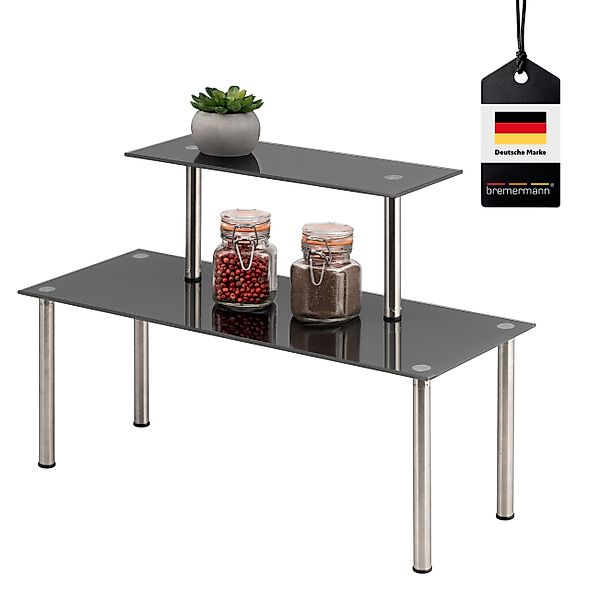 bremermann Küchenregal Glas-Regal, Küchenregal, mit Glasplatten günstig online kaufen
