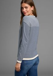 Laura Scott Rundhalspullover Feinstrickpullover aus Strukturstrick günstig online kaufen