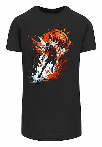 F4NT4STIC T-Shirt "Basketball Splash Sport LONG", Print günstig online kaufen