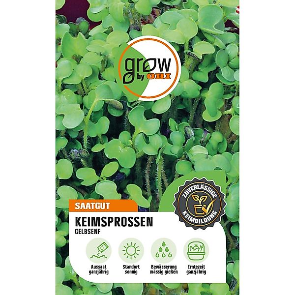 GROW by OBI Keimsprossen Gelbsenf Höhe ca. 10 cm günstig online kaufen