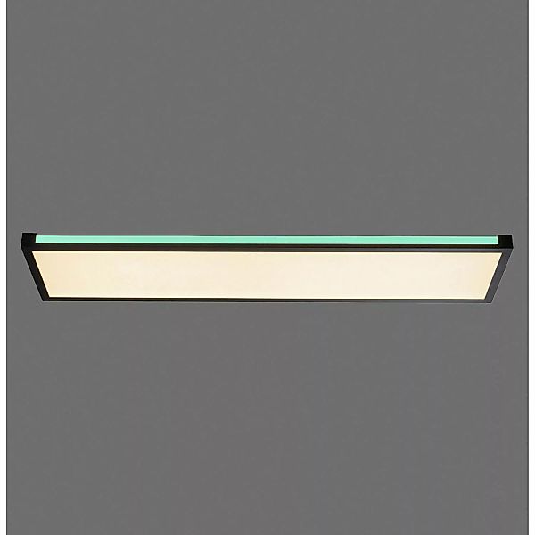 Just Light. LED-Deckenleuchte Mario Schwarz 100 x 25 cm günstig online kaufen