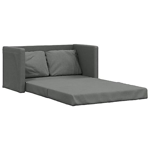 vidaXL Sofa Bodensofa mit Schlaffunktion Dunkelgrau 112x174x55 cm Stoff günstig online kaufen