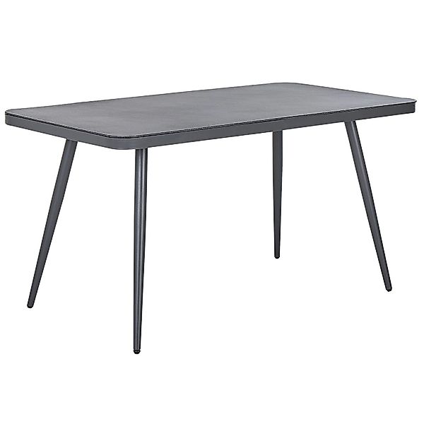 Beliani Gartentisch LIPARI Dunkelgrau 80x140x75 günstig online kaufen
