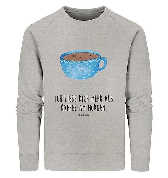 Mr. & Mrs. Panda Longpullover Kaffee Tasse Größe S - Heather Grey - Geschen günstig online kaufen