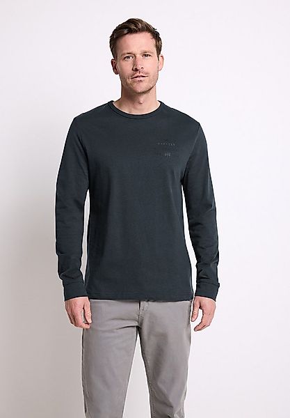 STREET ONE MEN Langarmshirt aus reiner Baumwolle günstig online kaufen