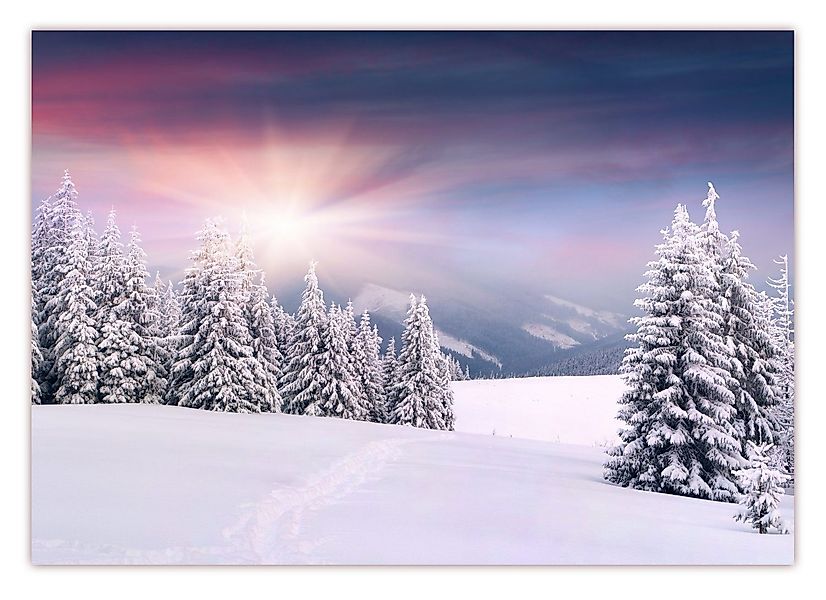 LYSCO Poster XXL Plakat Winter, Winterlandschaft, günstig online kaufen