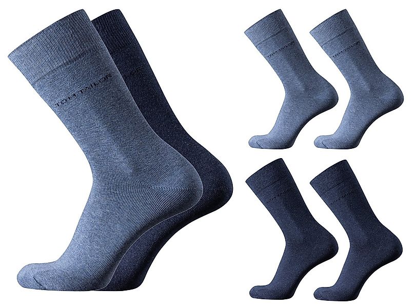 TOM TAILOR Socken Tom Tailor Herren Socken 4er Pack uni basic beige, anthra günstig online kaufen