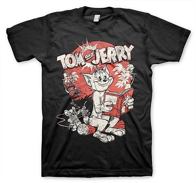 Tom & Jerry T-Shirt Vintage Comic Big Tall T-Shirt günstig online kaufen