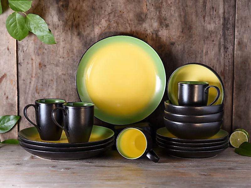 CreaTable Kombiservice »Geschirr-Set HOT«, (Set, 16 tlg., Kaffeeservice und günstig online kaufen