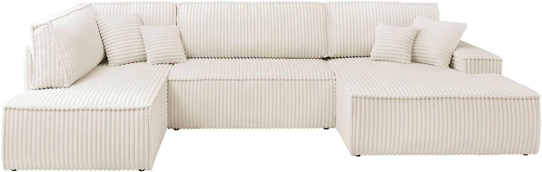 andas Wohnlandschaft »FINNLEY U-Form XXL 329 cm, Schlafsofa, Schlaffunktion günstig online kaufen